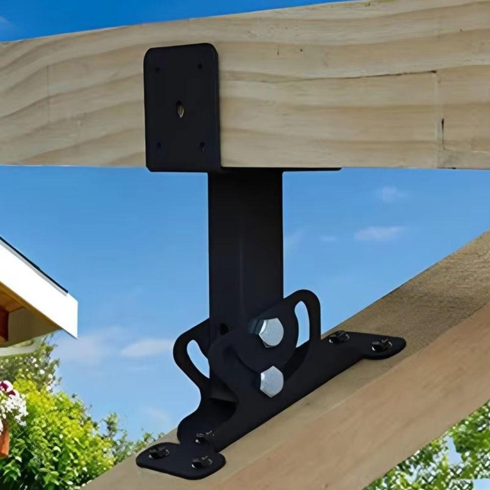 Adjustable Terrace Riser Beam Frame Kit Saddle Shaped Canopy Support Frame Roof Installation
