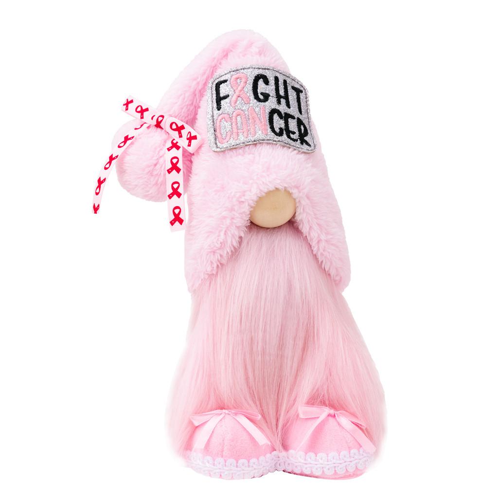 Rudolf Pink Unique Gnome Plush Doll Decorative Piece For Elegant Holiday Home Accents