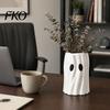 Whimsical Home Ornament Ghost Planter, Halloween Shaped Bucket, Cute Desktop Candy Small Resin Plant Pot Bowl for Office Shelf, Indoor Party