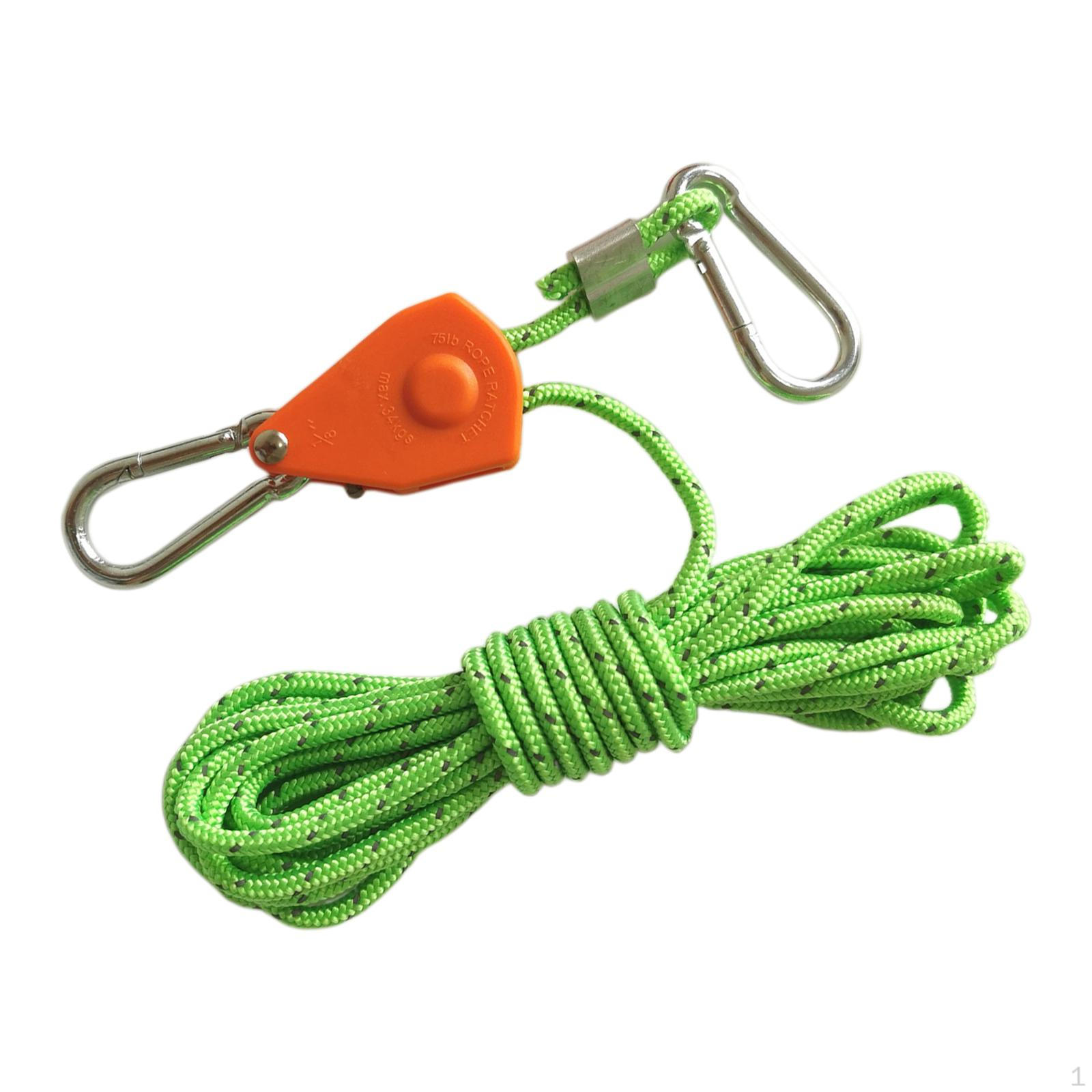 Heavy Duty Rope Hanger for Outdoor Activities 5m Green