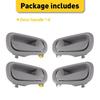 4X Front Side Rear Interior Panel Door Handle Gray Fit 1998-2002 Toyota Corolla