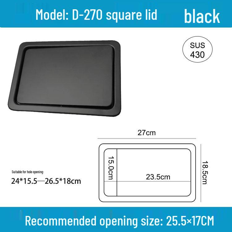 Runder versenkbarer Mülleimer mit Schwingdeckel für die Arbeitsplatte