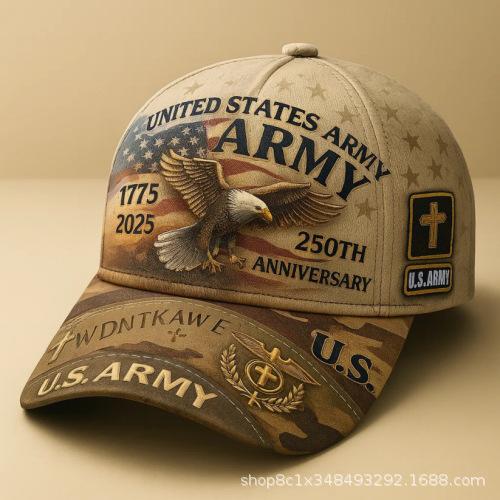 D Digital Printed Baseball Cap US Navy Anniversary Hat Printed Peaked Cap Sun Cap