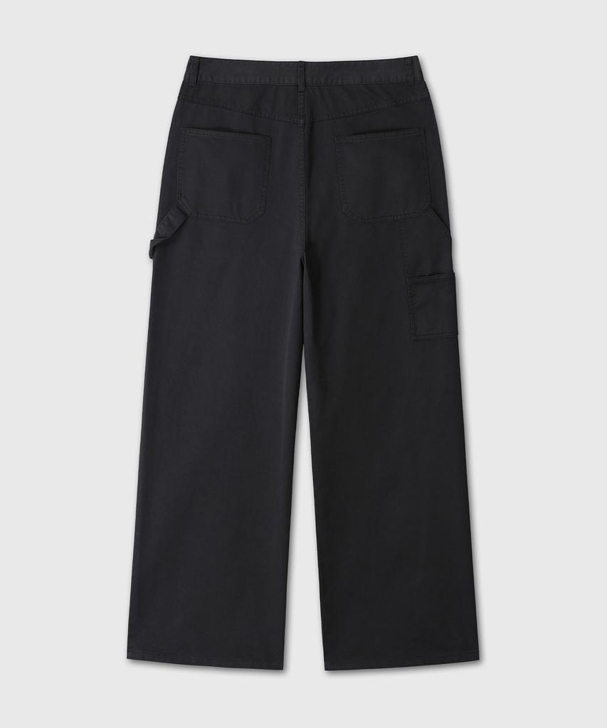 Daibeuin Washed Fatigue Carpenter Pants (Black)