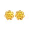 24K Gold-Plated Gold Stamen Flower Stud Earrings for Women – Elegant, Simple, Perfect Birthday Gift