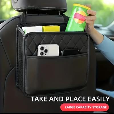 1 peça Bolsa de armazenamento para encosto de banco de carro bolsa pendurada caixa de armazenamento multifuncional para carro