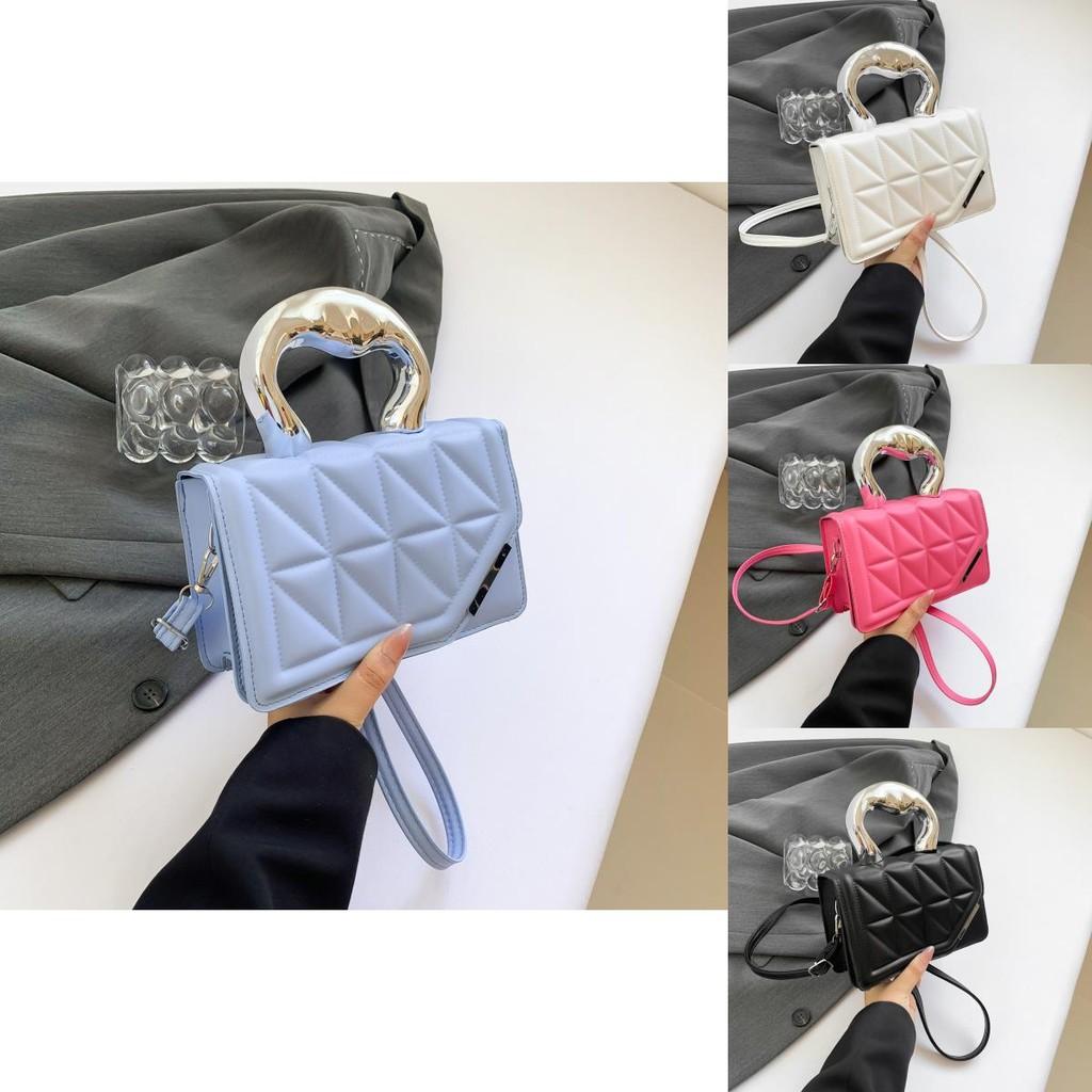 Stylish Minimalist One Shoulder Crossbody Small Square Bag For Casual Outings