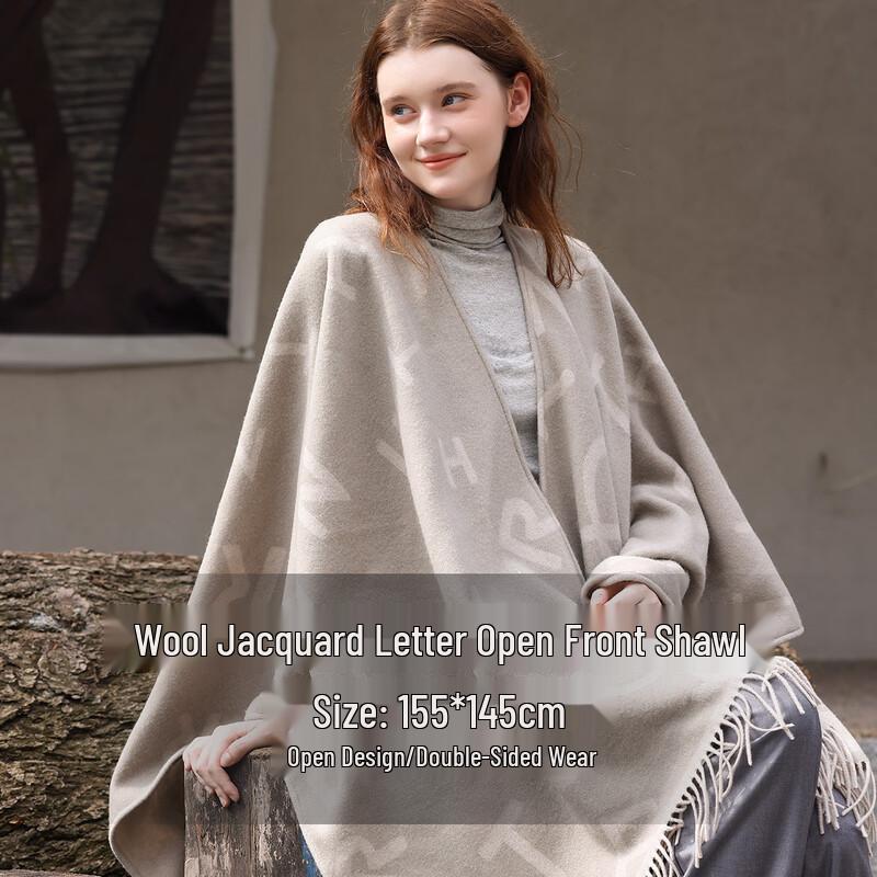 

Women s 100% Merino Wool Scarf and Shawl One Size (155x145cm)