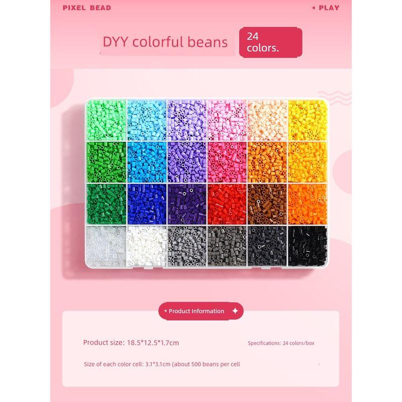 

Пинпиндоуду Пинпиндоуду Бин Ручная работа DIY Материал Пакет Полный набор Трехмерная Фьюжн MARD Набор как в том же стиле Инструмент Гладильная бумага 24 color beans