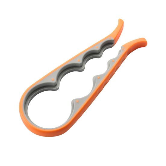 4-in-1 Jar Opener with Non-Slip Silicone Grip Multi-Function Bottle Can Lid Remover for Kitchen Ergonomic Rust-Proof Essential Tool for Arthritis