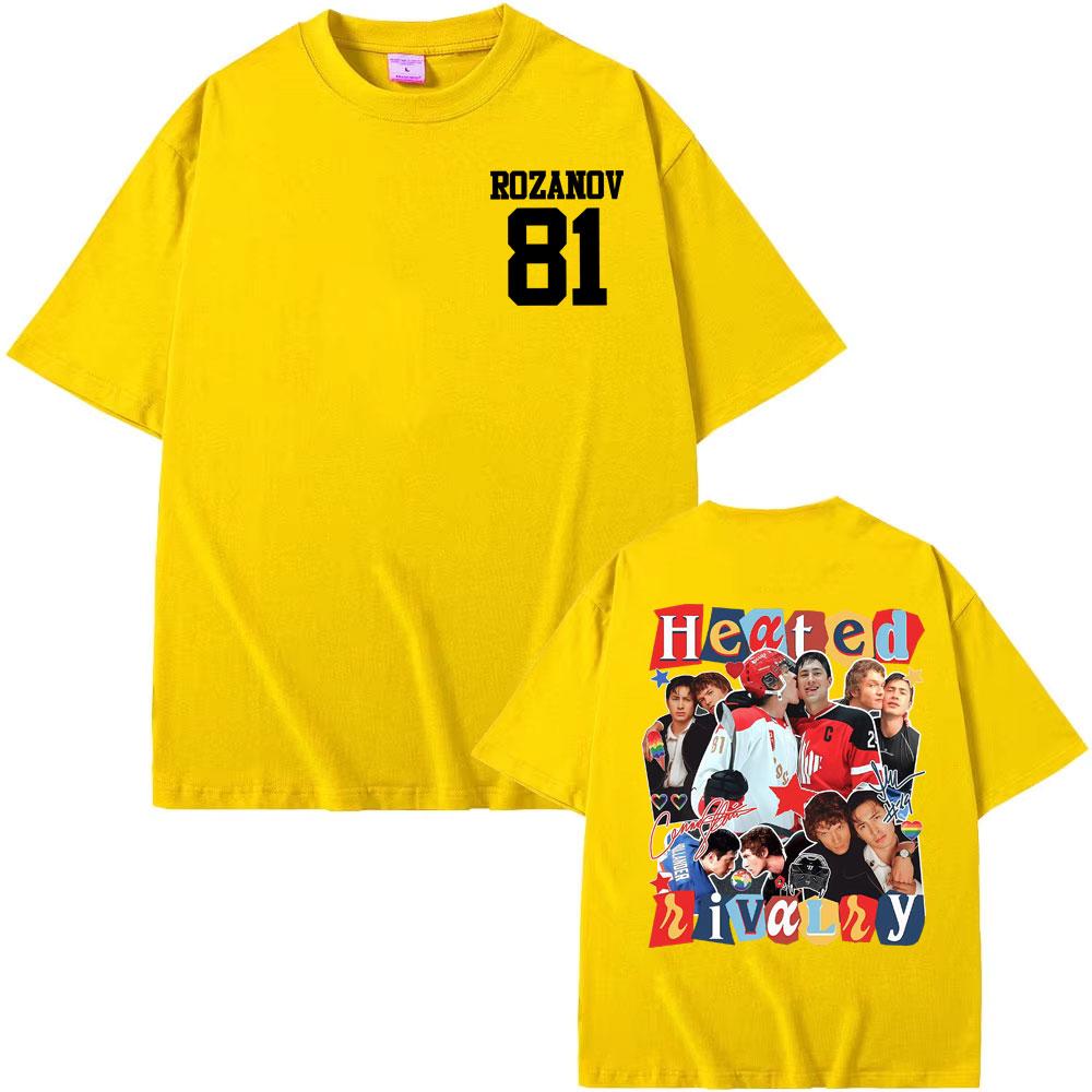 TV Heated Rivalry Hollander Ilya Rozanov Tshirts Men Women Oversized Vintage Tshirt Fashion High Quality Summer Cotton T Shirts