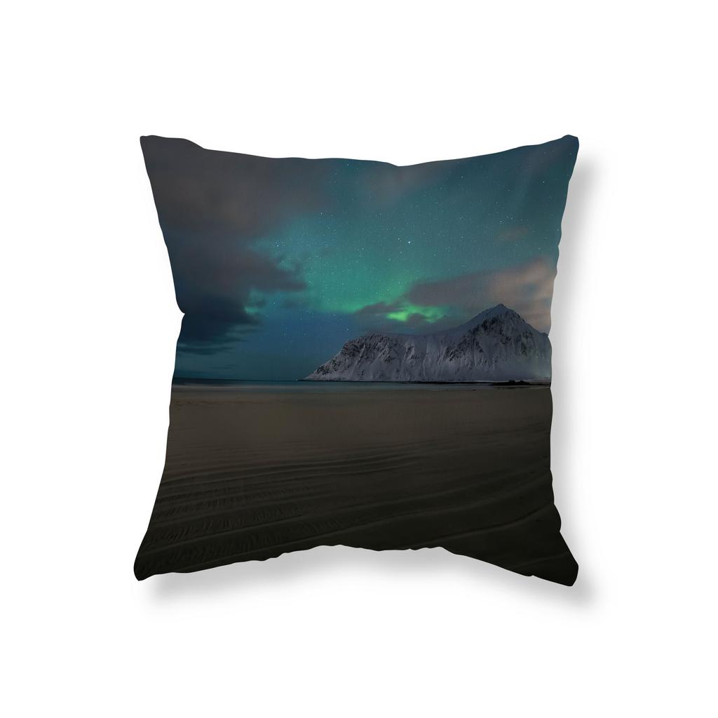 Aurora Star Landscape Pillow Cover Sofa Car Decorative Pillow Cover Chair Cushion Cover Room Aesthetics Home Decor 45x45cm