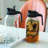 Glass Pitchers With Lid, 32/64 Oz Sun Tea Pitcher, Half Gallon Mason Jar Pitcher With Wide Mouth Airtight Lid