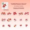 15pcs Flower Sticker Decorative Scrapbooking Junk Journaling DIY Card Making Scrapbook Materials Craft Daily Planner