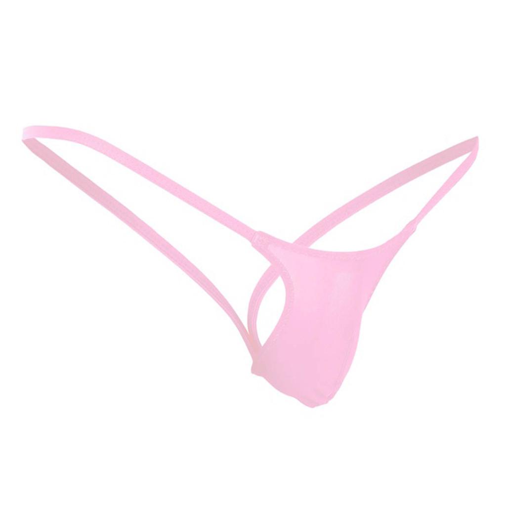 Open Back Mens Underpants Low  Briefs G-string Thong Underwear