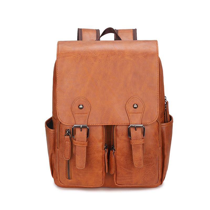 Li Shen Men s Large Capacity PU Business Casual Backpack