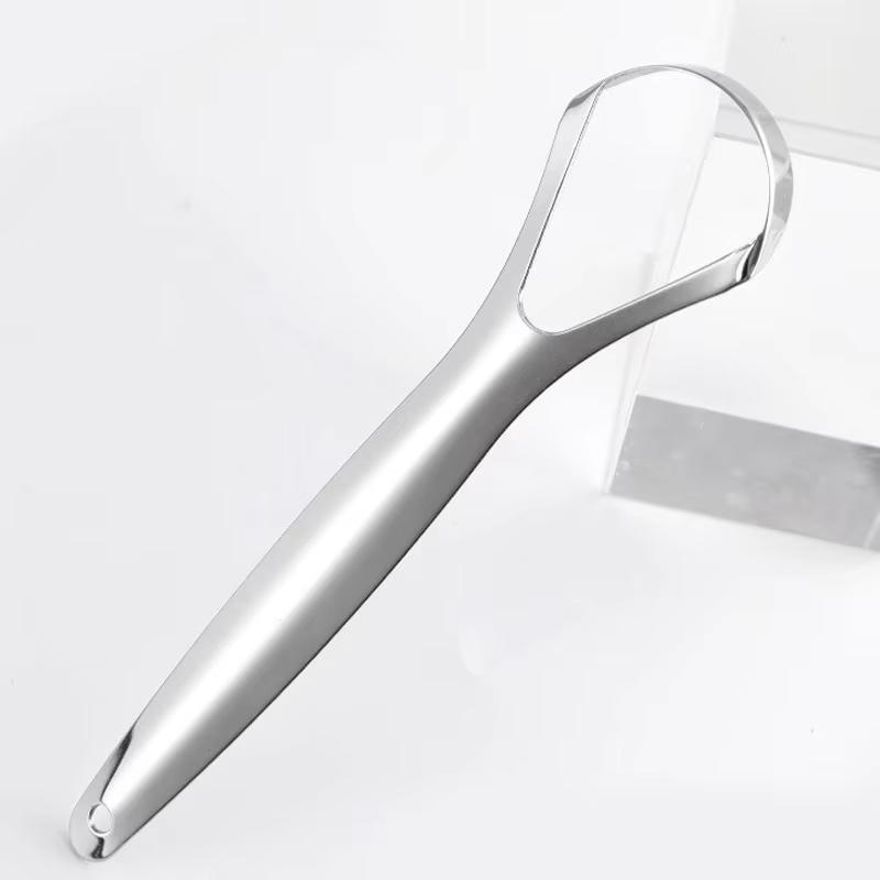 Tongue Scraper, 1pcs tounge scrappers, Medical Grade Metal Stainless Steel tongue cleaner Fights Bad Breath in Seconds, 100% BPA