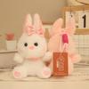 Internet Celebrity Cute Bunny Pendant Plush Toy Doll Cream White Rabbit Bag Pendant Keychain Doll Doll