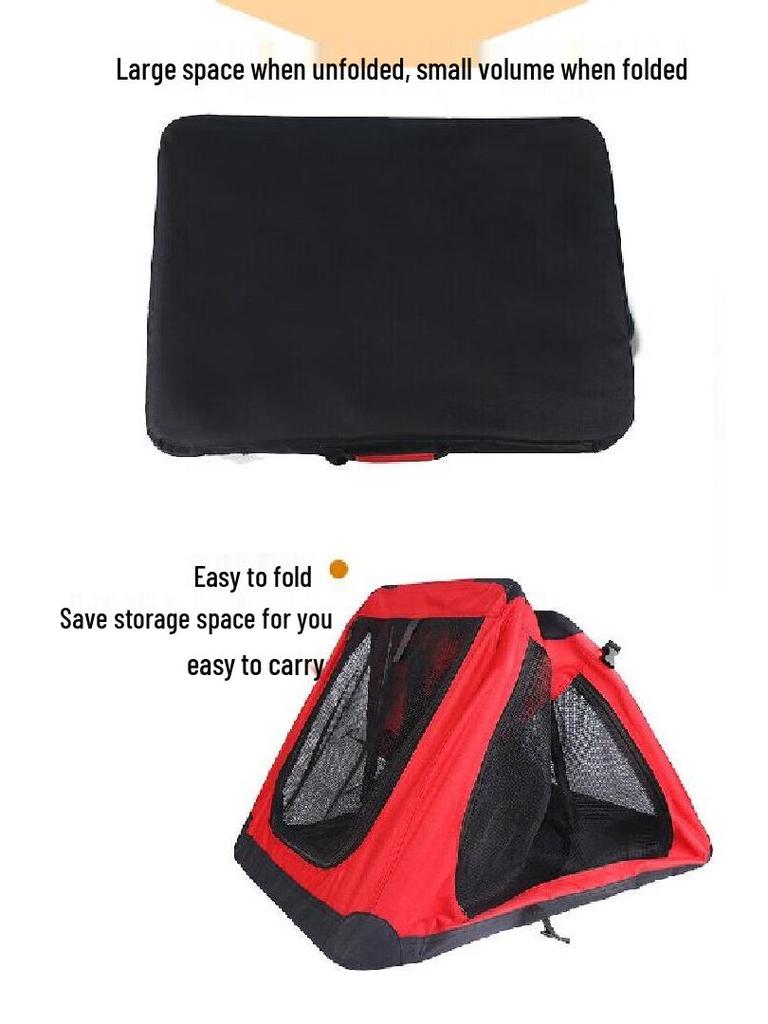 Portable Folding Pet Carrier & Bed: Outdoor Dog/Cat Cage & Car Nest for Golden Retrievers, Corgis, and Teddies