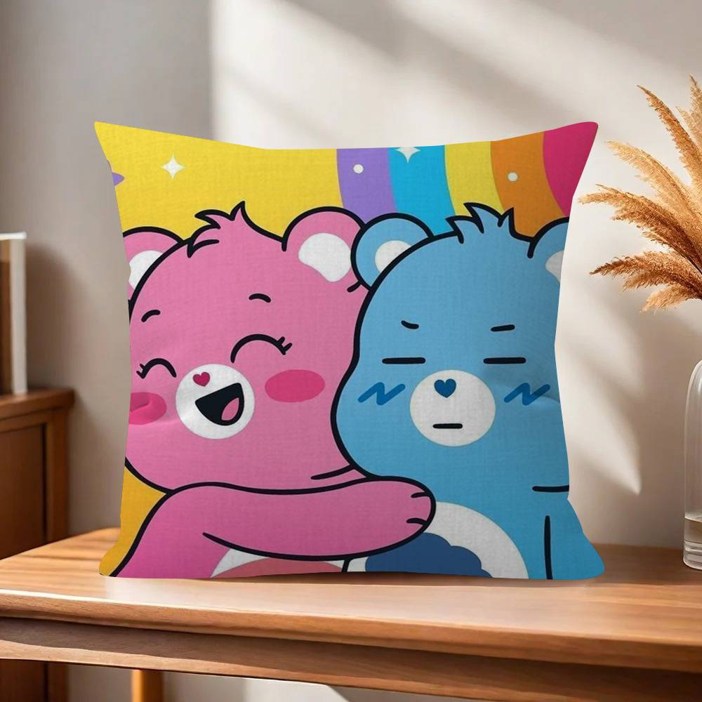 Cushion Cover Pillow Cover Decor Pillowcase Printed Cushion Case for Couch Cute CCare BBears