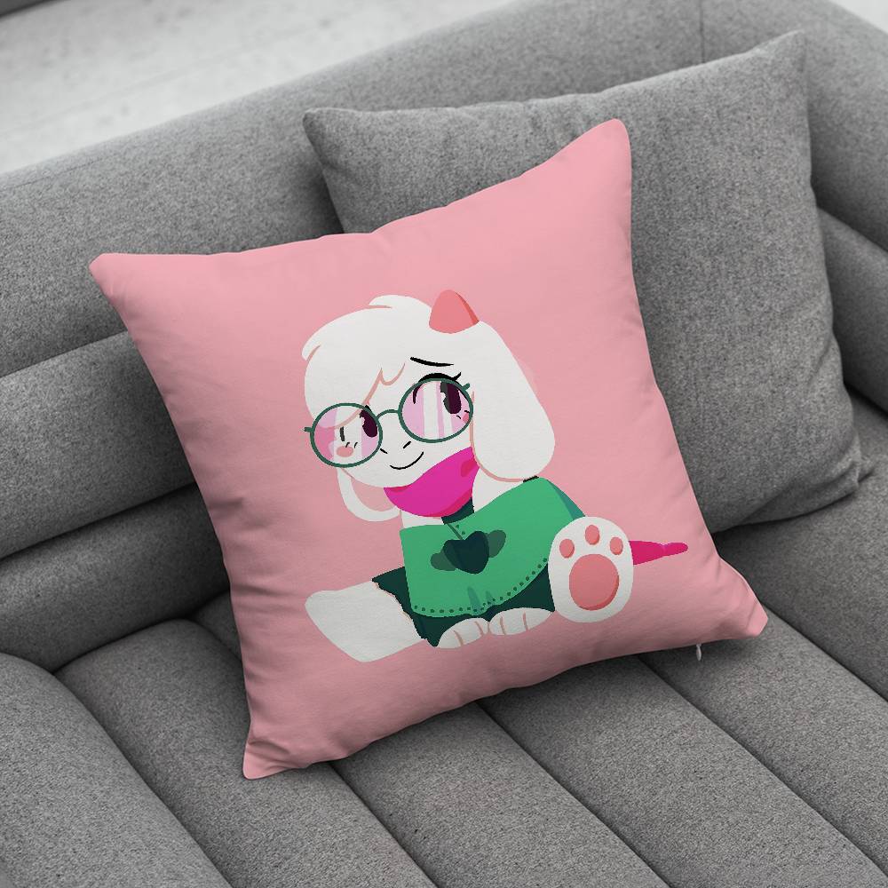 DDeltarune Ralsei Pillow Case Pillowcase Home Sofa Cushions Car Cushions Pillowcover Office Pillowshell Pillow