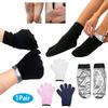 1Pair Sauna Gloves & Socks, Shower Reusable Workout Sweat Gloves for Home Bathing Sports Women Men Steam Room for Dry Hand Foot