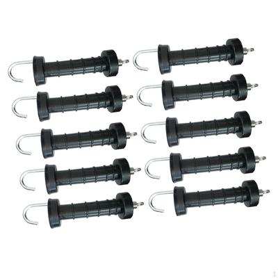 10 Pieces Electric Fence Gate Handle Insulators Heavy Duty Professional Garden Outside Husbandry