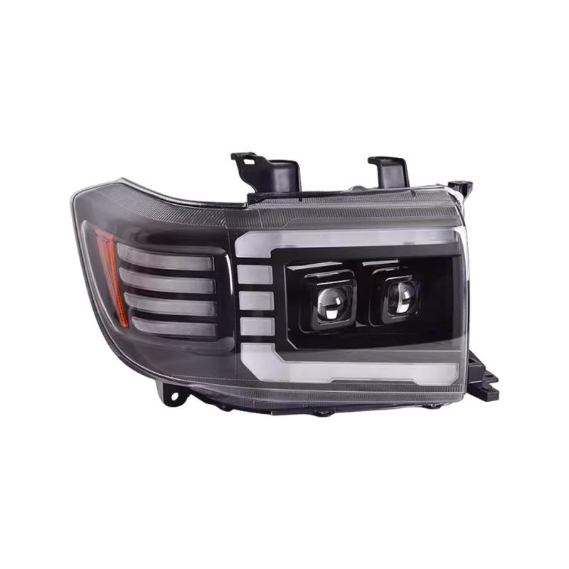 Toyota Land Cruiser LC76 Headlight Assembly: LED Daytime Running Lights & Flowing Turn Signals for LC71 Modification