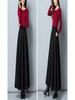 Four Seasons 2025 Women's High Waist A-Line Midi Skirt - Slimming Flare Design