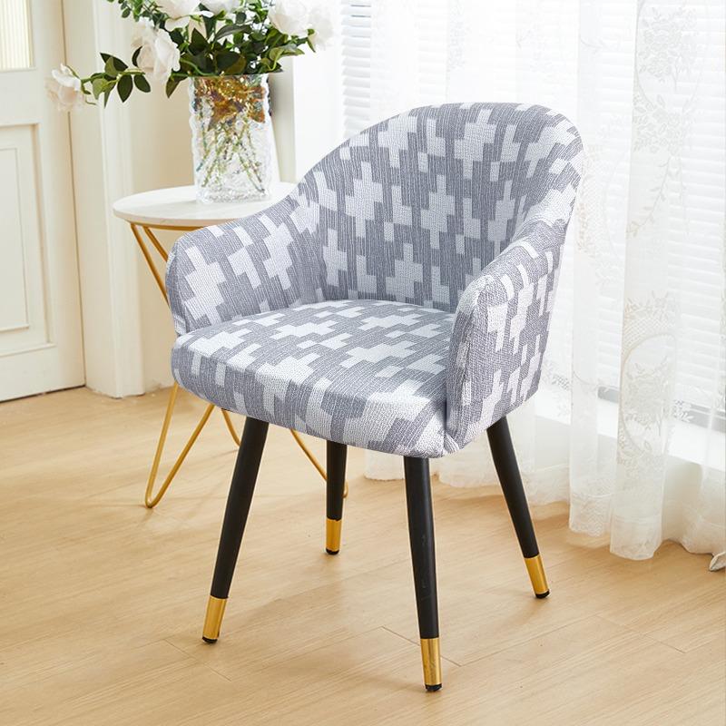 

Chenille Stretch Chair Cover Armchair Stretch Dining Chair Cover Office Chair Slipcovers Kitchen Wedding Banquet Seat Covers 1PC