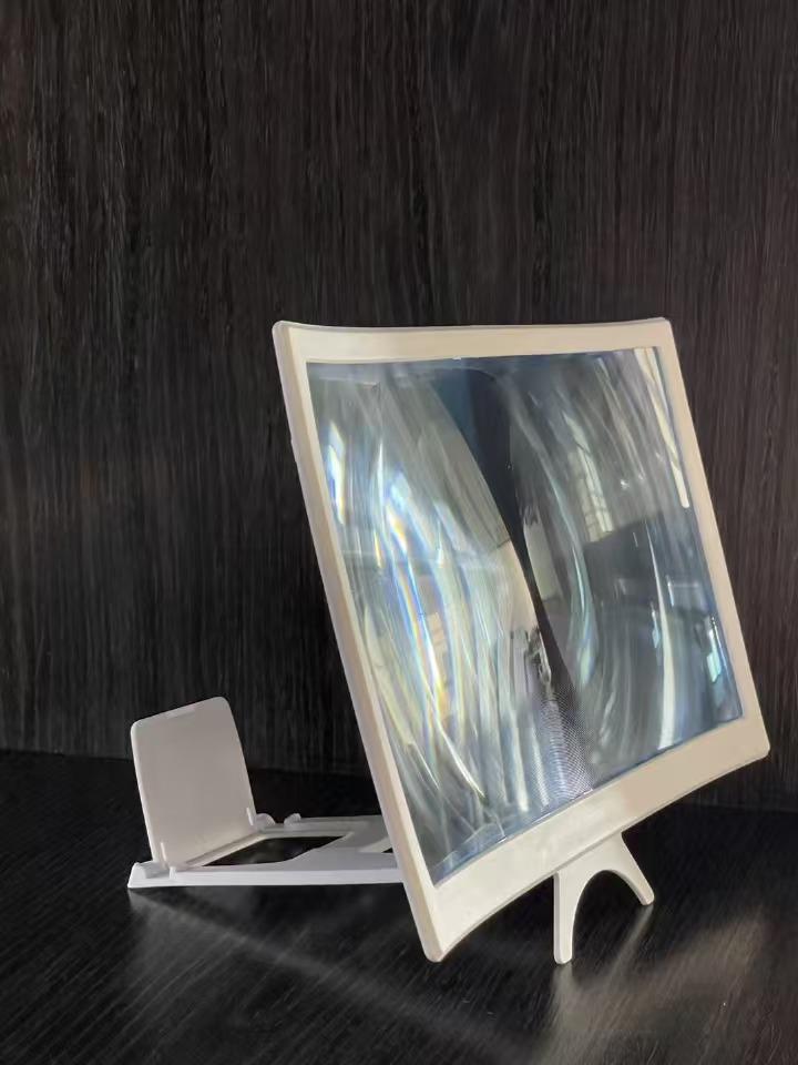 12-Inch Ultra-Clear Curved Screen Amplifier with Stand for Mobile Phones