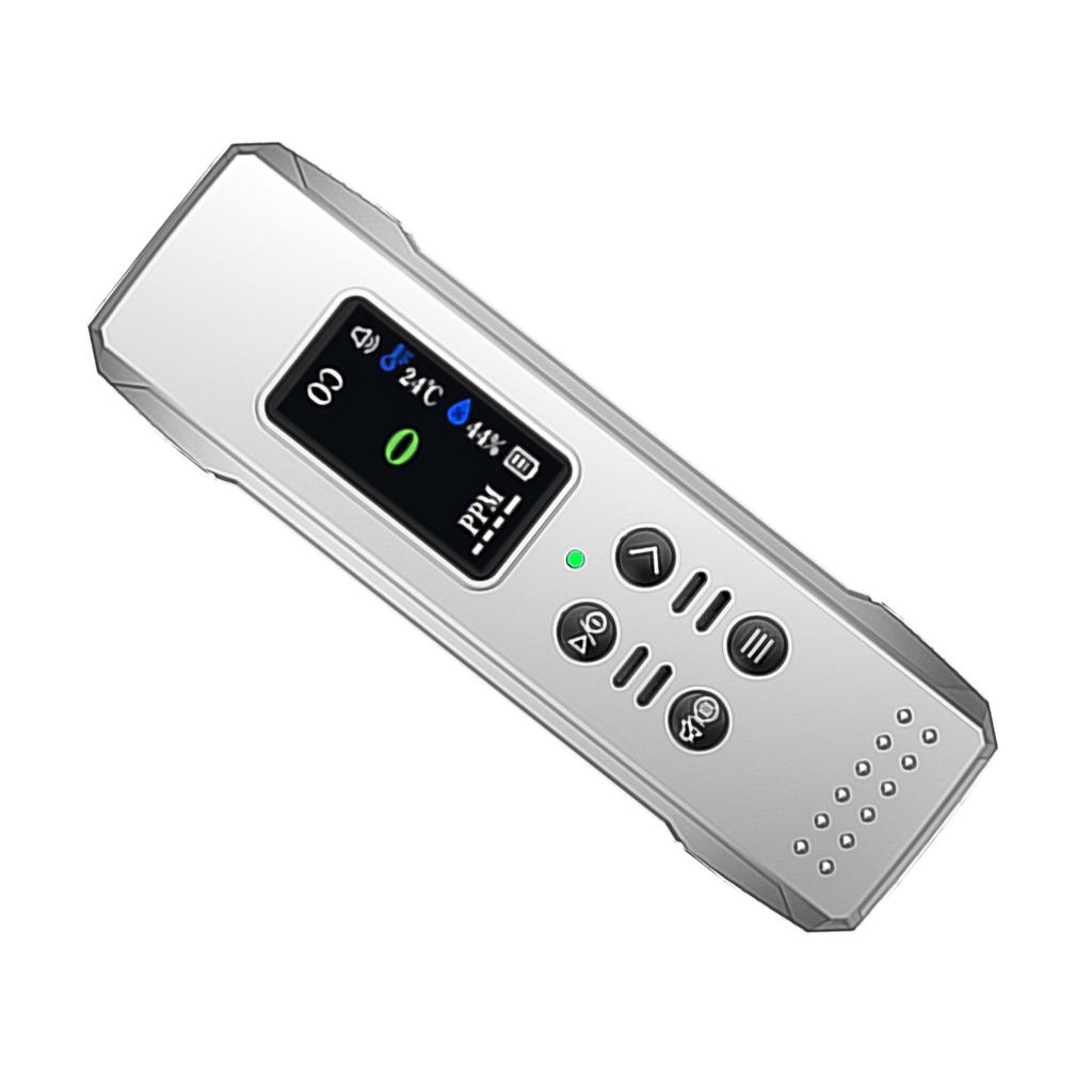 Carbon Monoxide Detectors PortableAirQuality Monitor with Lanyards Alarm CO Meter Temperature HumiditySensor