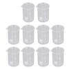 10PCS Glass Beaker Set Experiment Measuring Cup with Scale Teaching Equipment 25mL Capacity