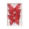 Elegant Butterfly Christmas Ornaments Set of 3 Chic Festival Butterfly Hanging Ornaments for Christmas Tree Decoration
