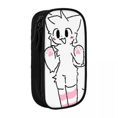 Boykisser Pencil Case Classic Furry Pen Bag Student Large Storage Office Cosmetic Pencil Pouch