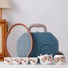 Lightweight Luxury Travel Tea Set: Chinese Portable Quick-Brew Kettle with Exquisite Cup - Ideal Souvenir Gift