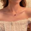 Persönlichkeit Mode Weinrot Kirsche Goldfarbe Anhänger Halskette Für Frauen Halskette Hochzeits Schmuck Geburtstagsgeschenke Neu