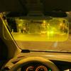 Night Vision Car Visor 2 In 1 Anti-Glare Sun Visor for Day Night Driving Anti-Dazzle Anti UV Shield Windshield Visor for Eye Protection