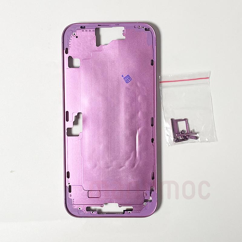 Pro iPhone 16 Plus Střední rám Rámeček Pouzdro Boční tlačítko Šasi Opravné náhradní díly