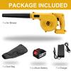 1500W 288VF Cordless Electric Air Blower Vacuum Cleaning Blower Blowing & Suction Leaf Dust Collector For Makita 18V