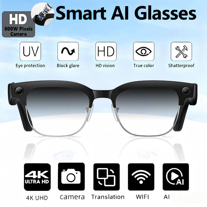 2026 New for Sony 800W Pixel Camera Smart Glasses Video Recording AI Photo Recognition Bluetooth CallVoice TranslationSunglasses