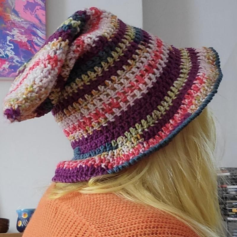 New Style Fisherman Hat for Girls, Handmade Dotted Stage Hat, British Men's Outdoor Sun Protection Hat