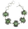 Green Amethyst Gemstone Silver Plated Handmade Bracelet Jewelry BR 89