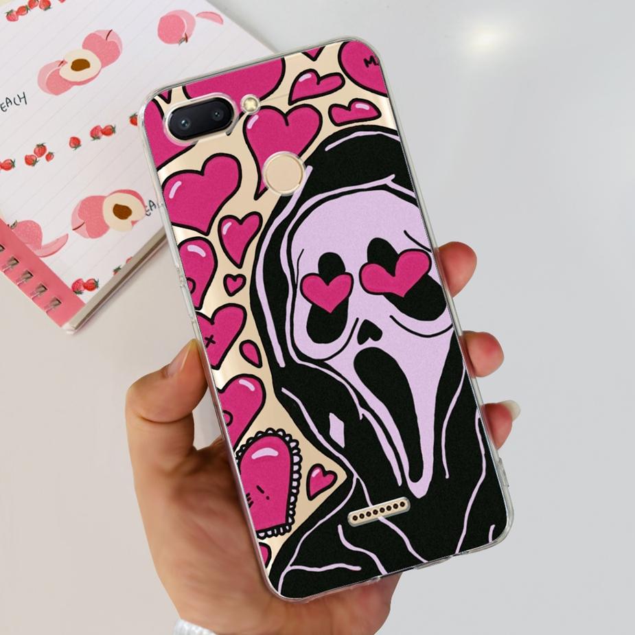 For Xiaomi Redmi 6 6A Case Cute Painted Cover Clear Silicone Phone Case Soft TPU Shell For Redmi 6A Redmi6 Redmi6A Fundas Bumper