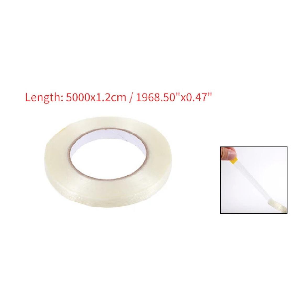 Motoforti 0.79 x164.04ft Fiberglass Awning Tent Tape Car Tarpaulin Repair Tape Clear 1pc 5000x1.2cm