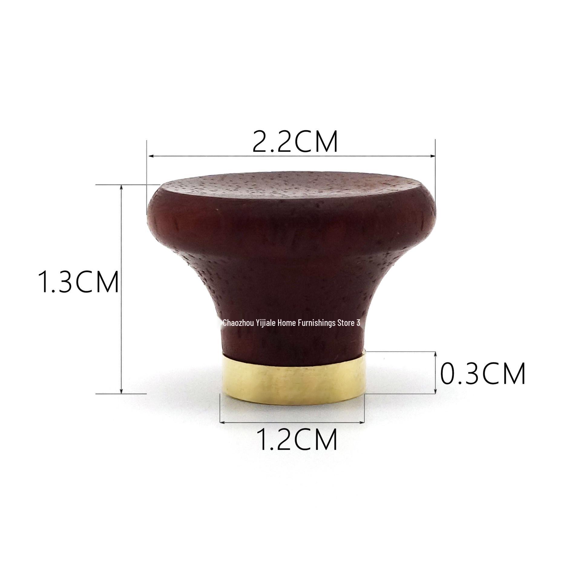 Solid Wood Sandalwood Bead Anti-Scald Teapot Lid Knob for Chinese Tea Ceremony