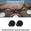 A ABSOPRO Motorcycle Mirror Hole Plug Left Hand M10x1.25 Black