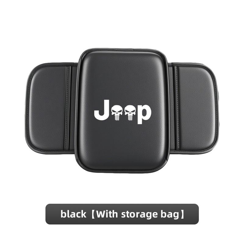 Car Armrest Mat Center Console Leather Protection Cushion For Jeep Renegade Compass Grand Cherokee Wrangler Jk Gladiator Patriot