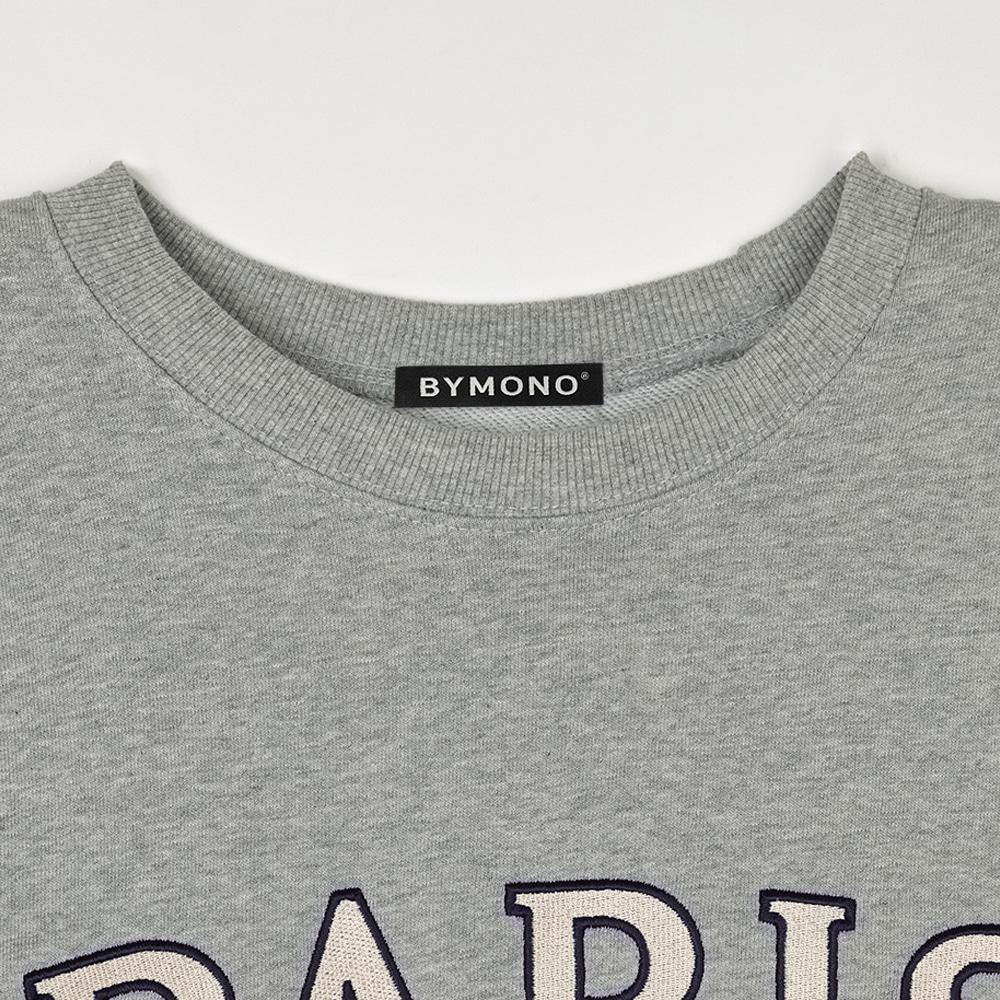 BYMONO [Big Sizes Xl-6Xl] Mono Paris Oversized Double-Fleece Sweatshirt