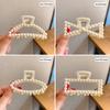 Elegant Imitation Pearl Hair Claw Clips For Women Fashion Geometric Headwear Shark Clip Back Head Hair Clip Hair Crab Accessory